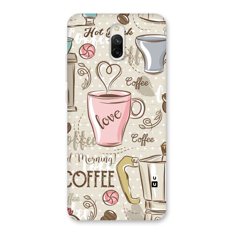 Love Coffee Design Back Case for Redmi 8A Dual