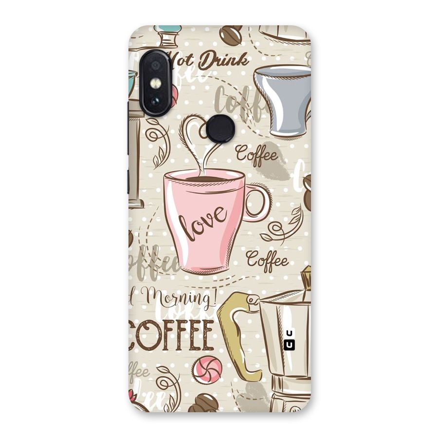 Love Coffee Design Back Case for Redmi Note 5 Pro
