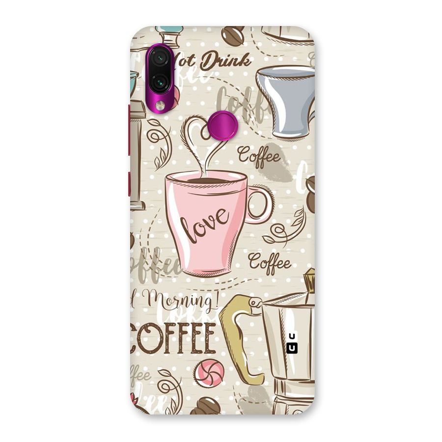 Love Coffee Design Back Case for Redmi Note 7 Pro