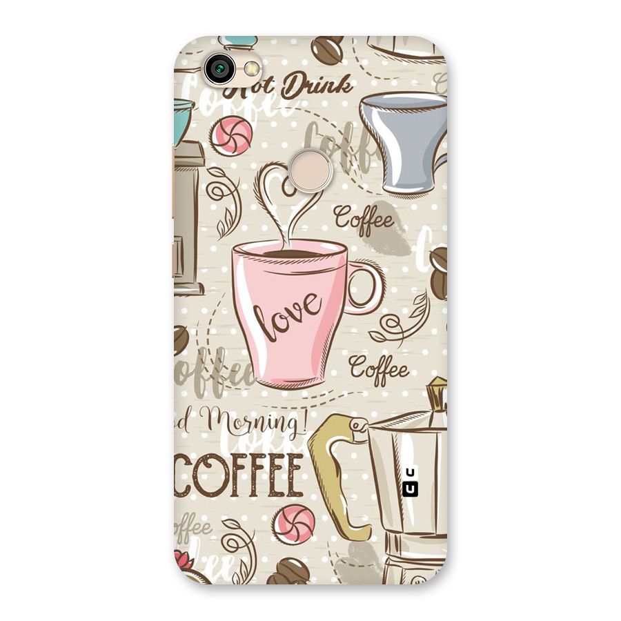 Love Coffee Design Back Case for Redmi Y1 2017
