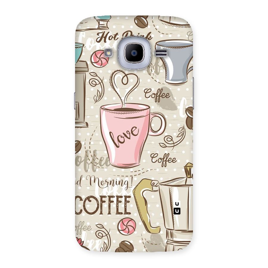 Love Coffee Design Back Case for Samsung Galaxy J2 2016