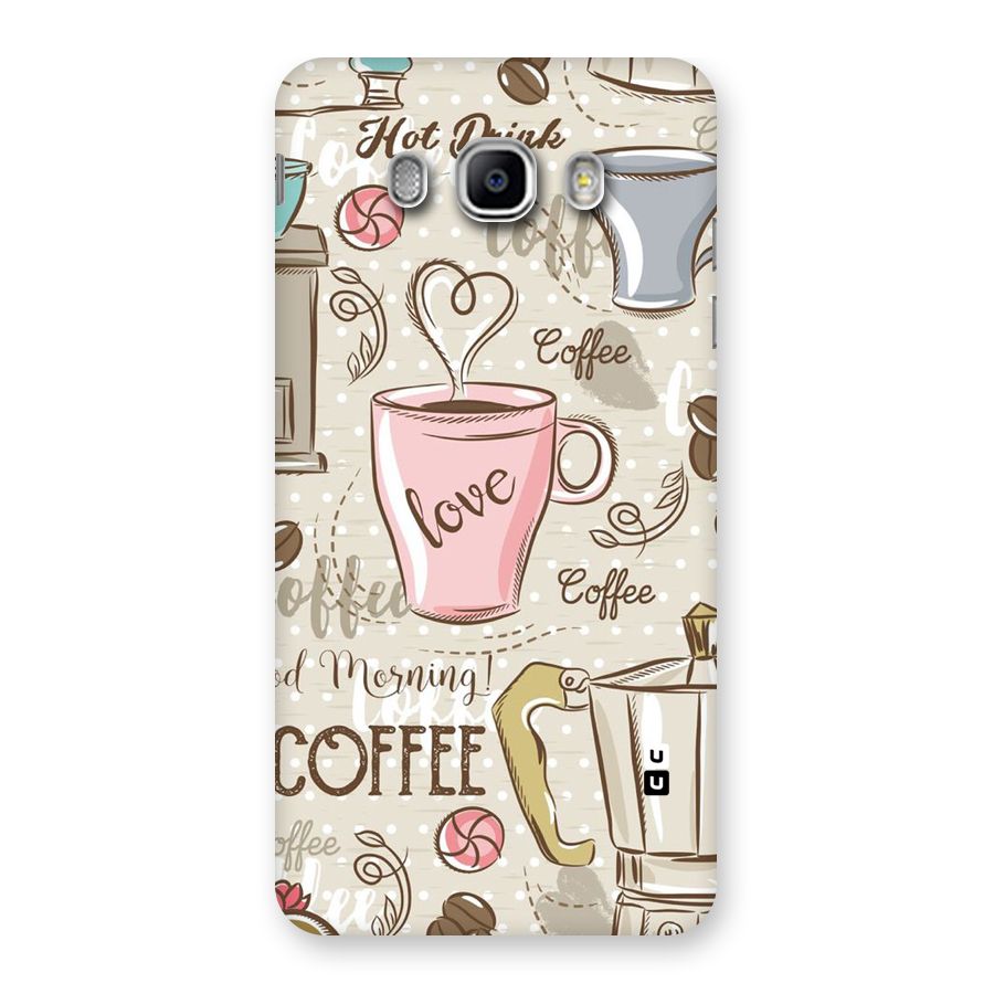 Love Coffee Design Back Case for Samsung Galaxy J5 2016