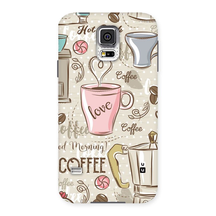 Love Coffee Design Back Case for Samsung Galaxy S5