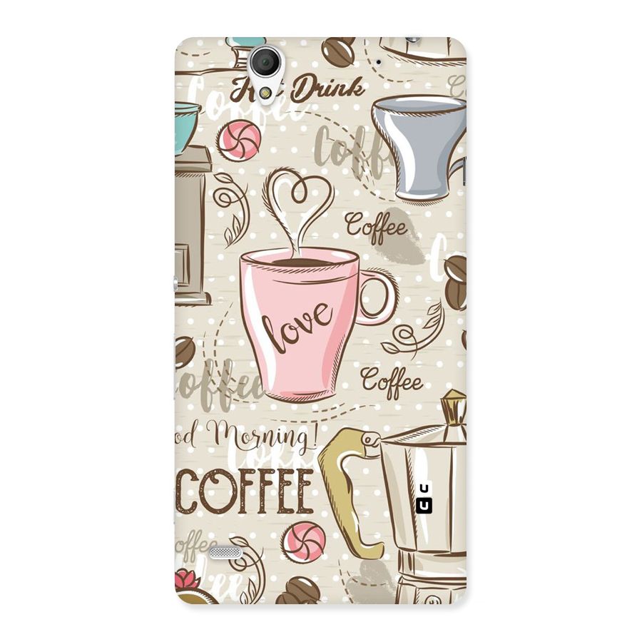 Love Coffee Design Back Case for Sony Xperia C4