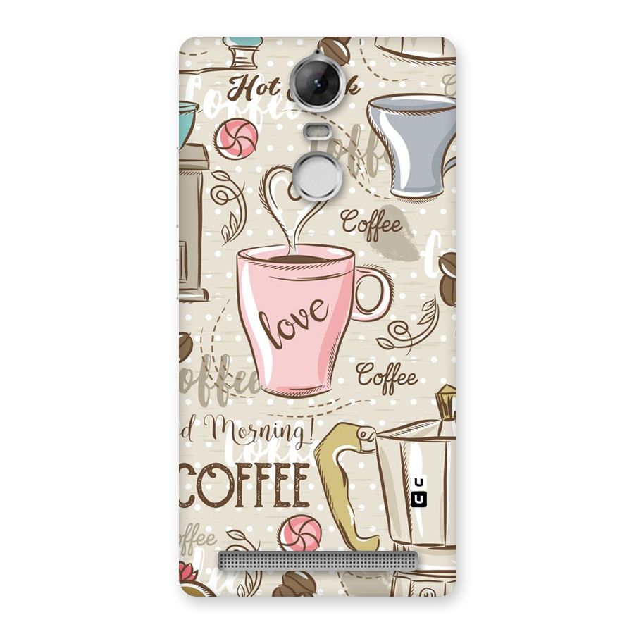 Love Coffee Design Back Case for Vibe K5 Note