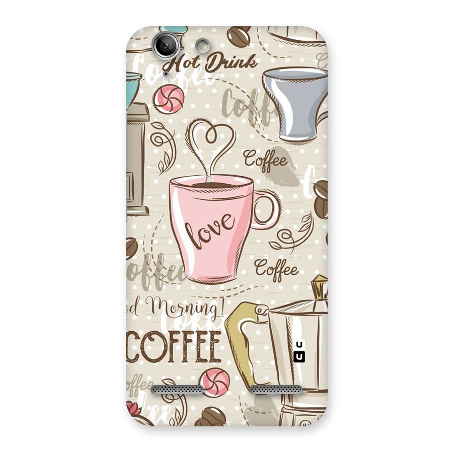 Love Coffee Design Back Case for Vibe K5 Plus