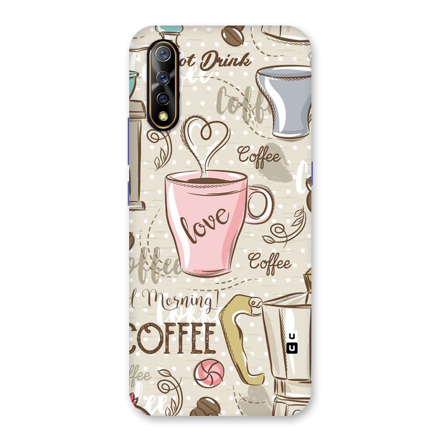 Love Coffee Design Back Case for Vivo S1