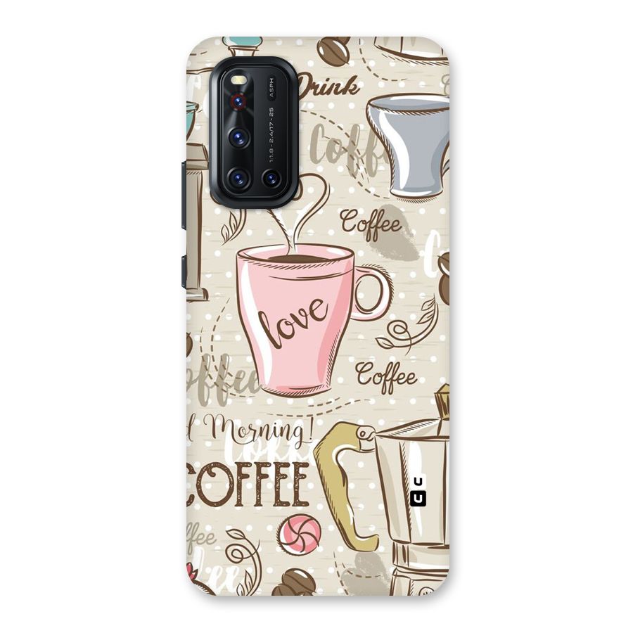 Love Coffee Design Back Case for Vivo V19