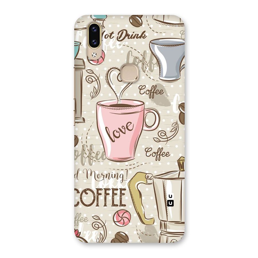 Love Coffee Design Back Case for Vivo V9 Youth