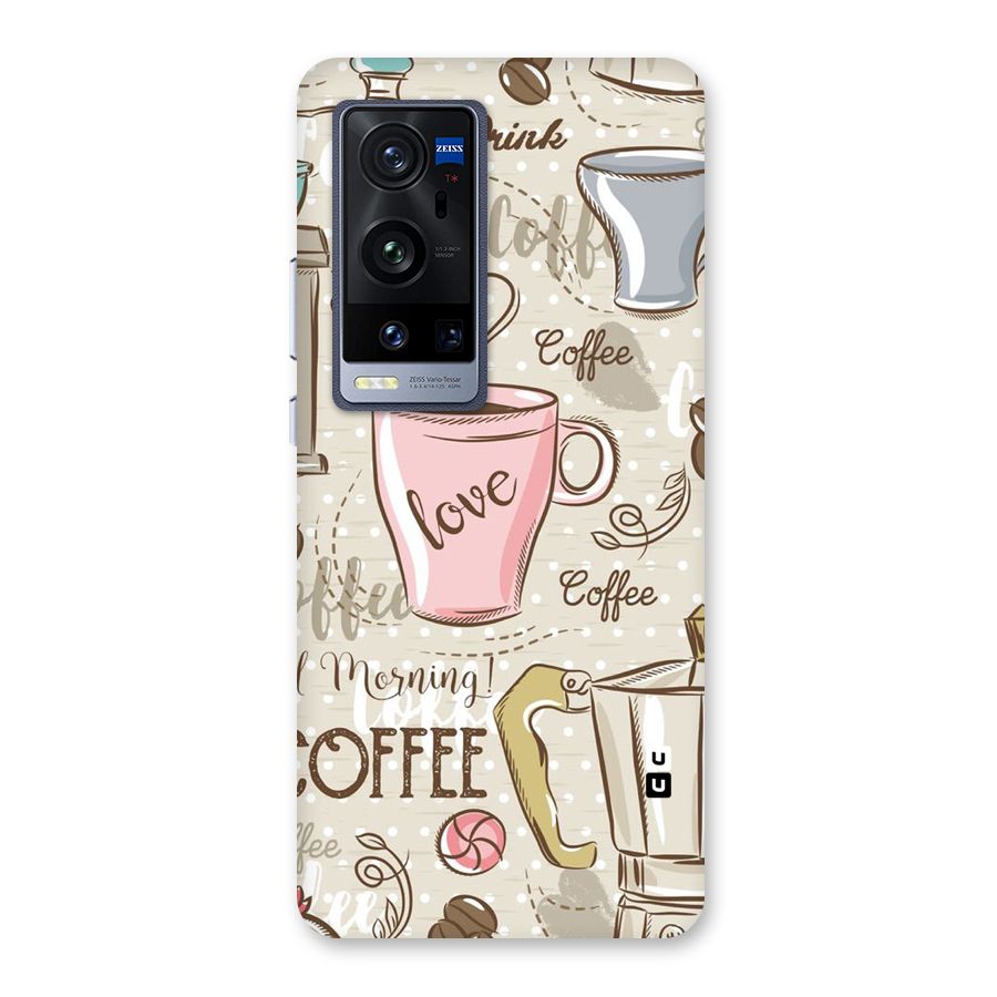 Love Coffee Design Back Case for Vivo X60 Pro Plus
