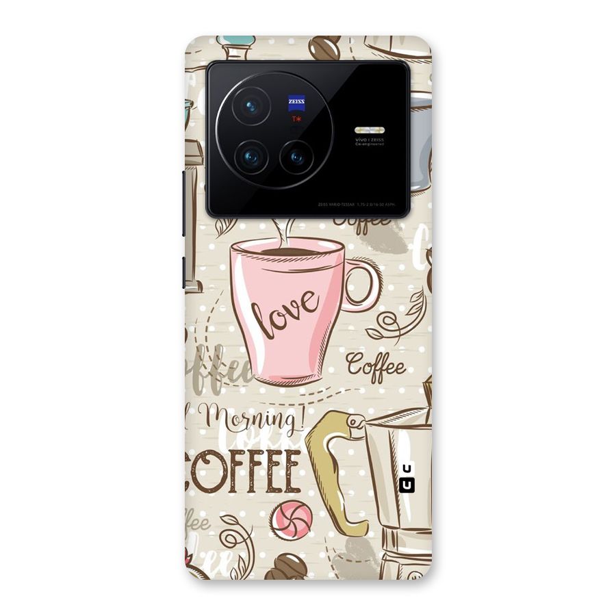 Love Coffee Design Back Case for Vivo X80