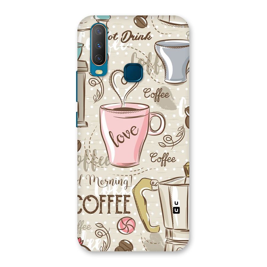 Love Coffee Design Back Case for Vivo Y11