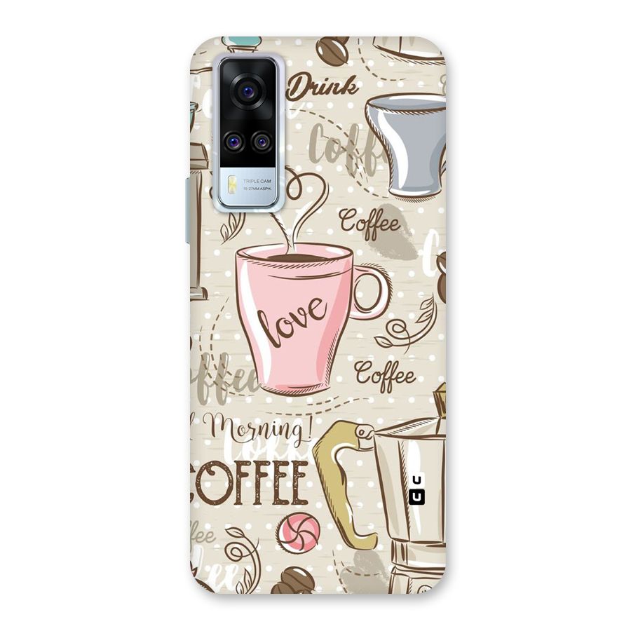 Love Coffee Design Back Case for Vivo Y31