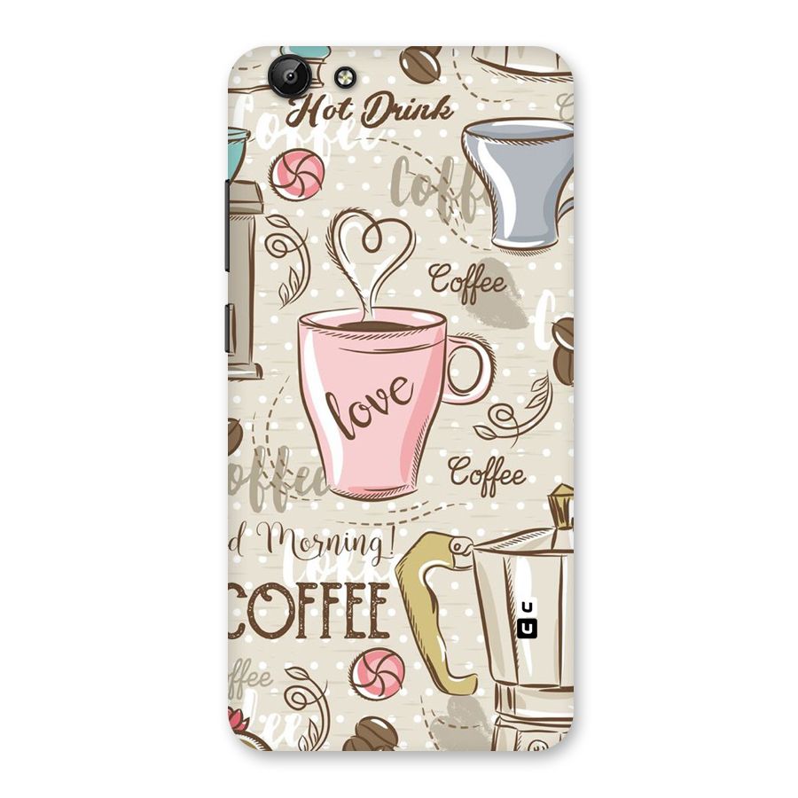 Love Coffee Design Back Case for Vivo Y69