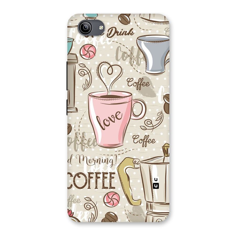 Love Coffee Design Back Case for Vivo Y81i