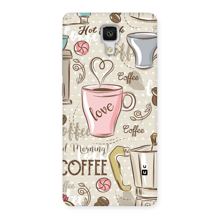 Love Coffee Design Back Case for Xiaomi Mi 4