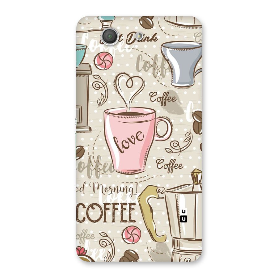 Love Coffee Design Back Case for Xperia Z3 Compact