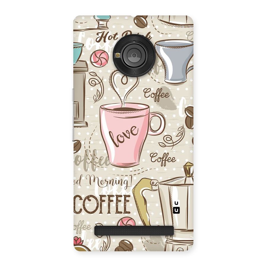 Love Coffee Design Back Case for Yu Yunique