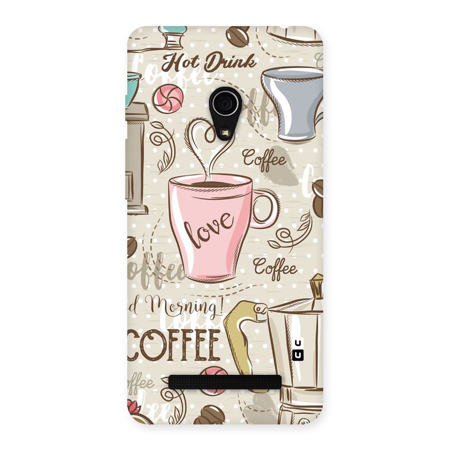Love Coffee Design Back Case for Zenfone 5