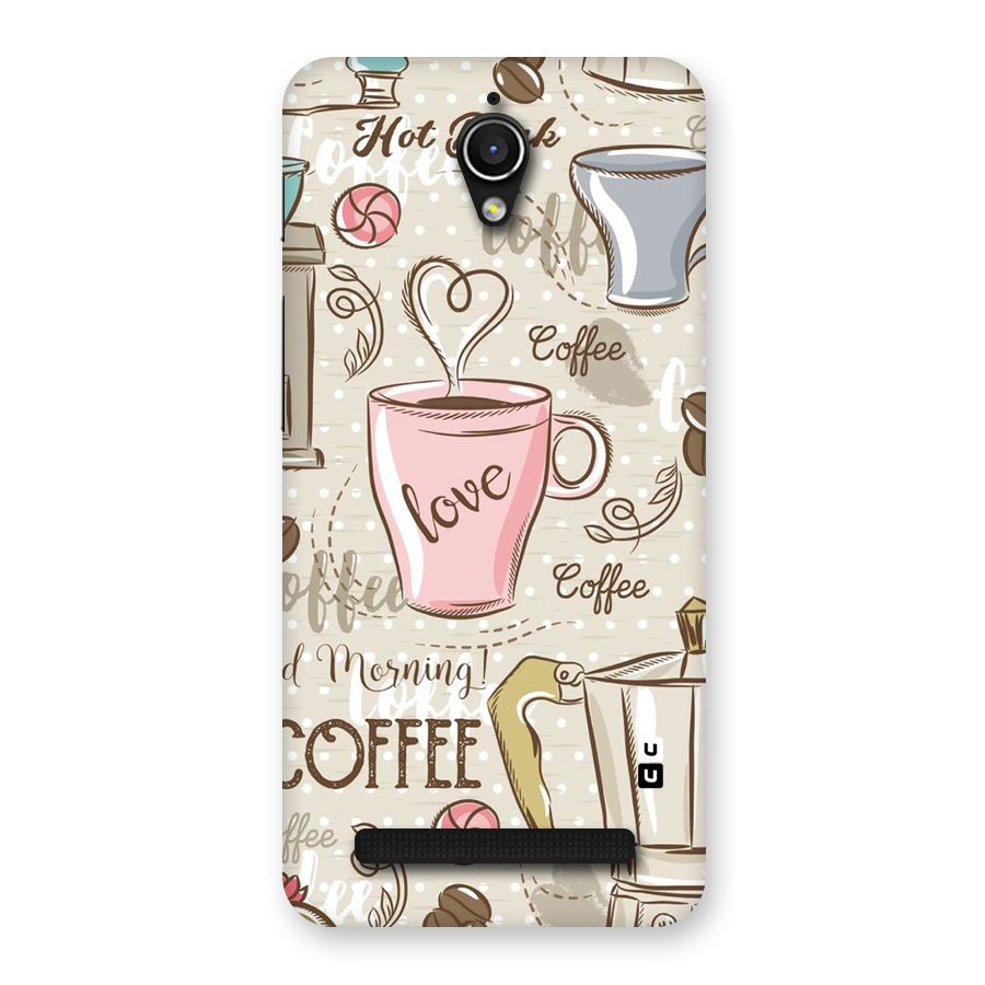 Love Coffee Design Back Case for Zenfone Go