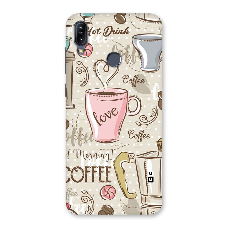 Love Coffee Design Back Case for Zenfone Max M2