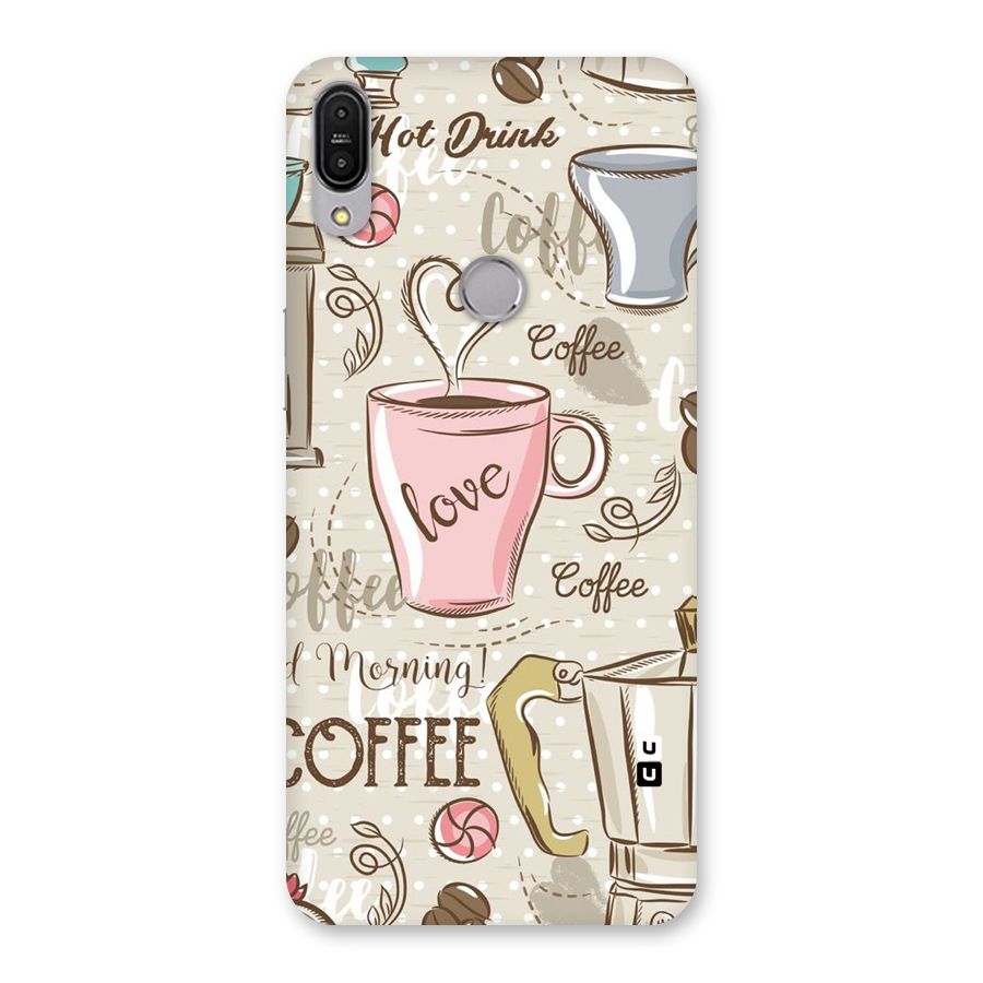 Love Coffee Design Back Case for Zenfone Max Pro M1