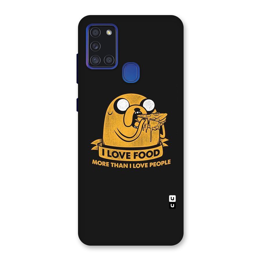 Love Food Back Case for Galaxy A21s