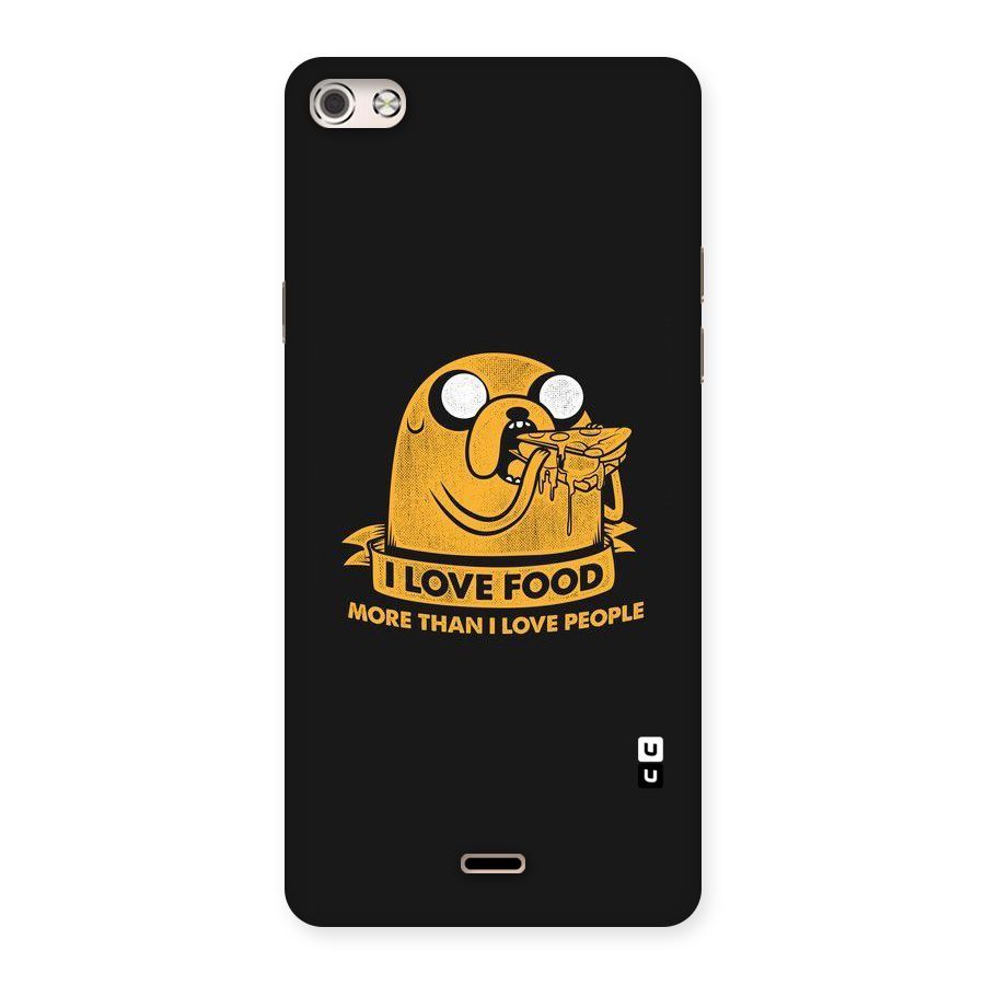 Love Food Back Case for Micromax Canvas Silver 5