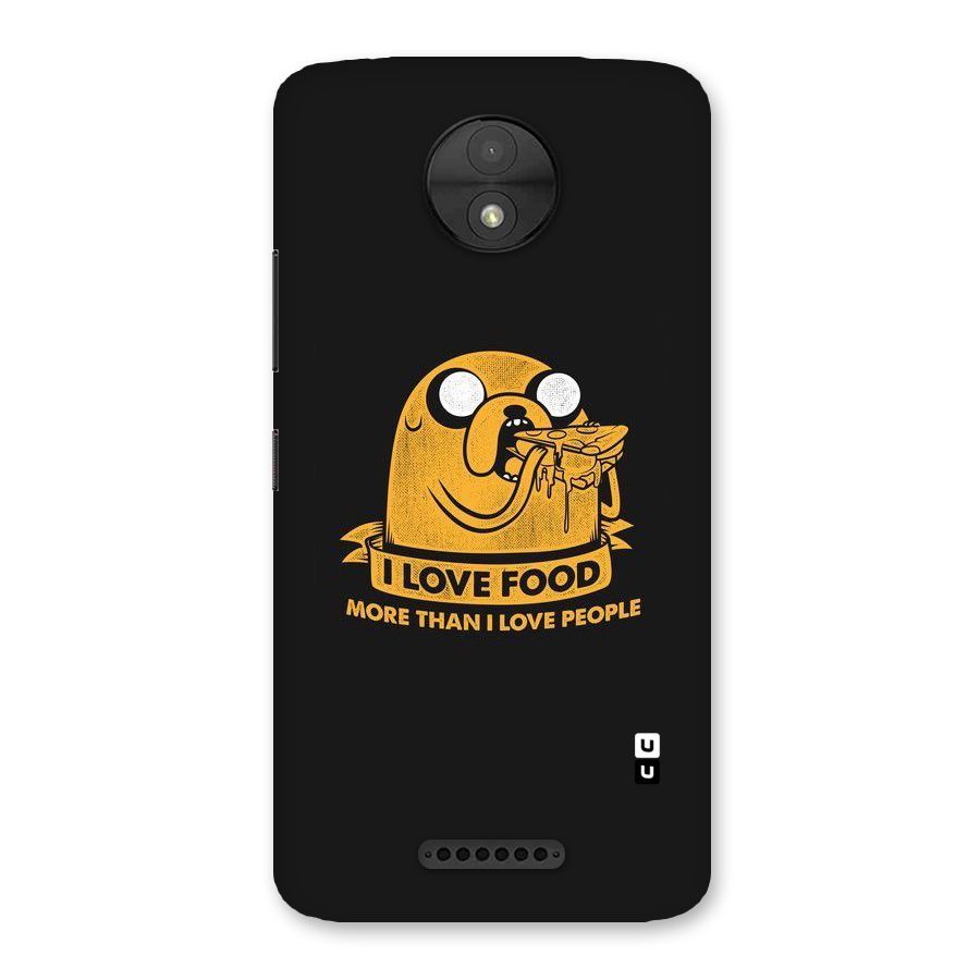 Love Food Back Case for Moto C