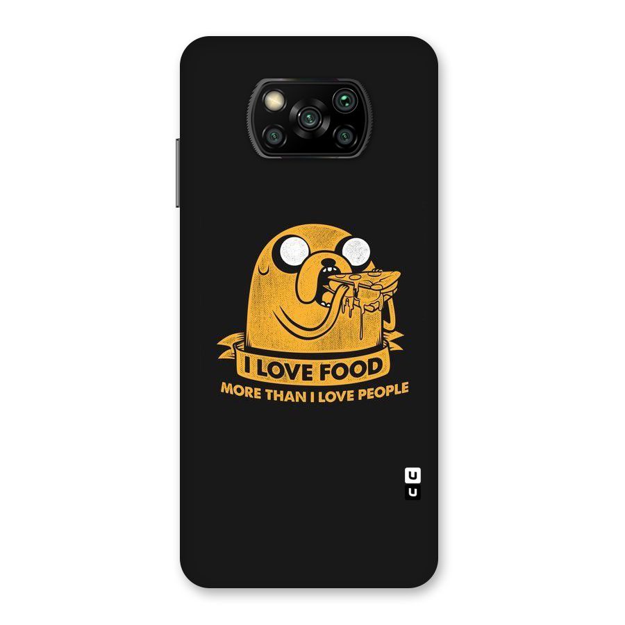 Love Food Back Case for Poco X3