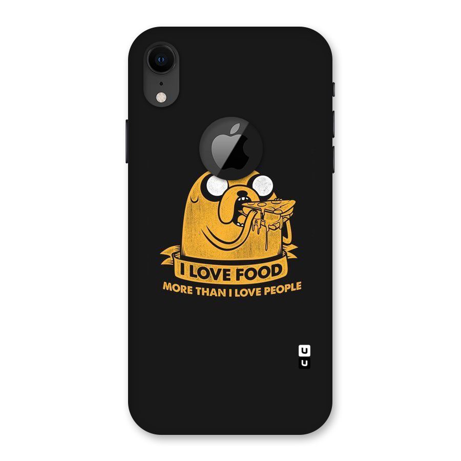 Love Food Back Case for iPhone XR Logo Cut
