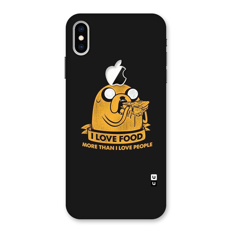 Love Food Back Case for iPhone XS Max Apple Cut