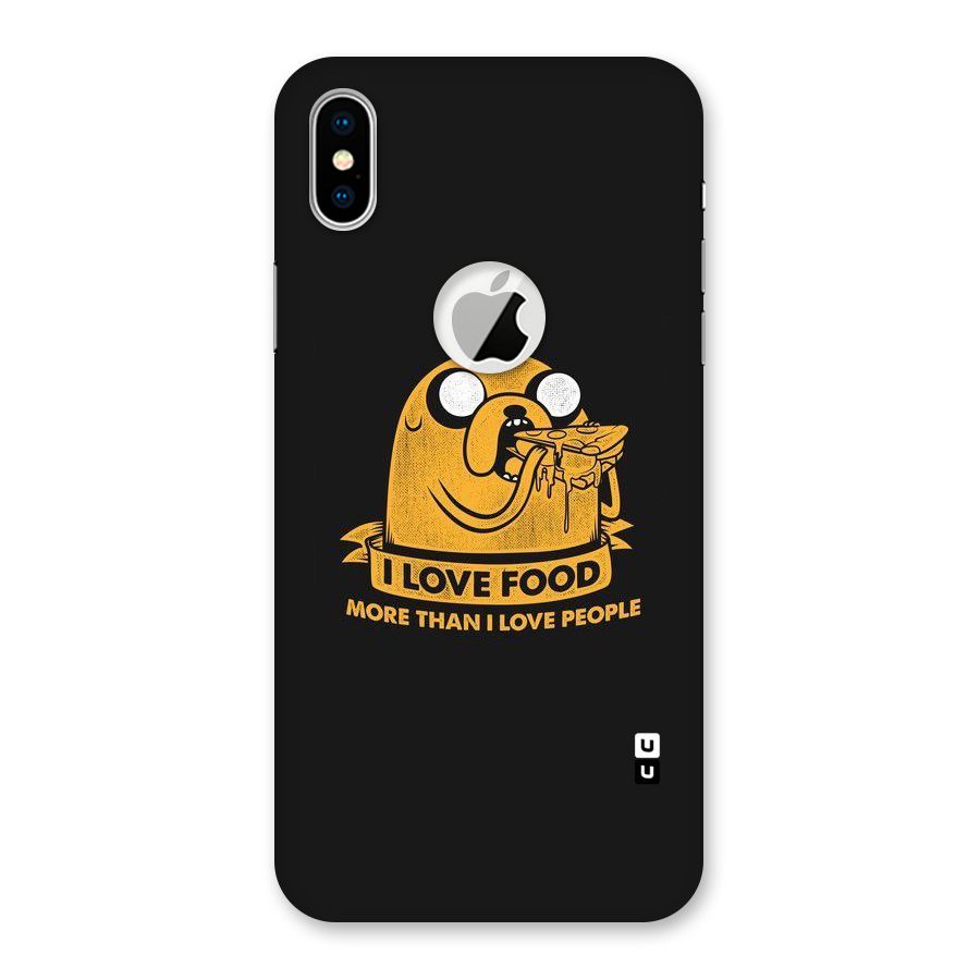 Love Food Back Case for iPhone X Logo Cut