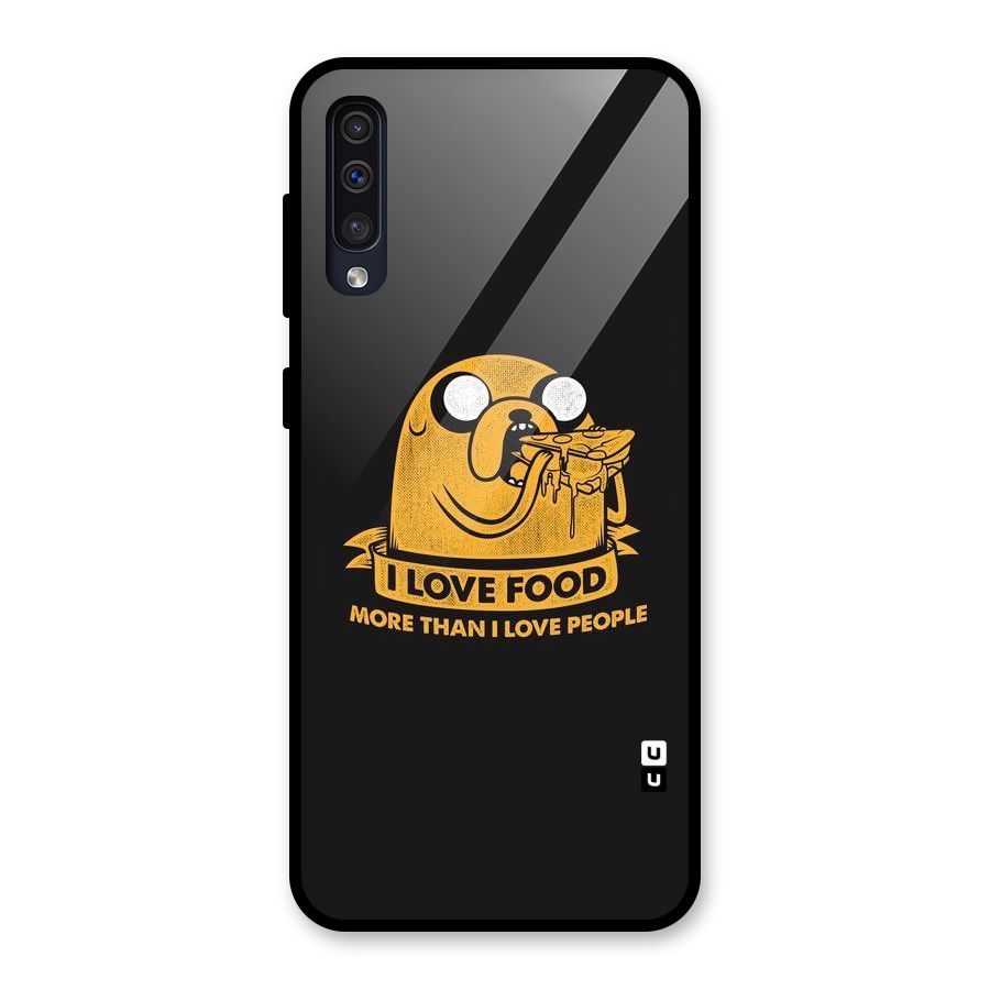 Love Food Glass Back Case for Galaxy A50