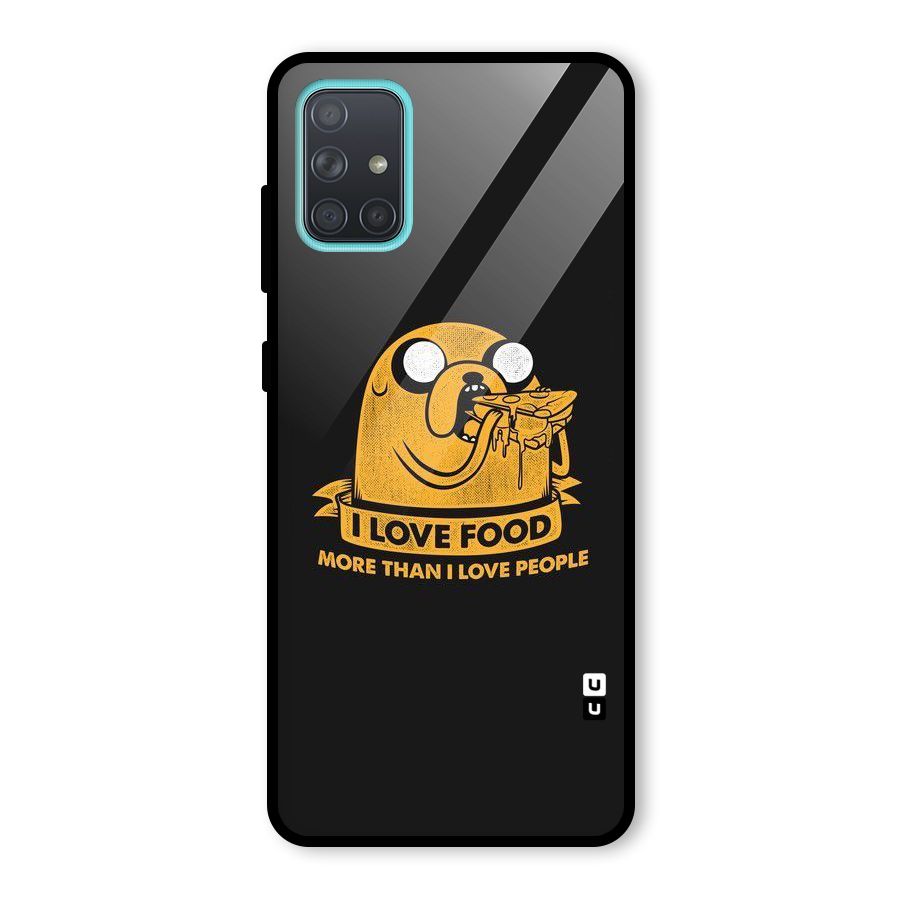 Love Food Glass Back Case for Galaxy A71