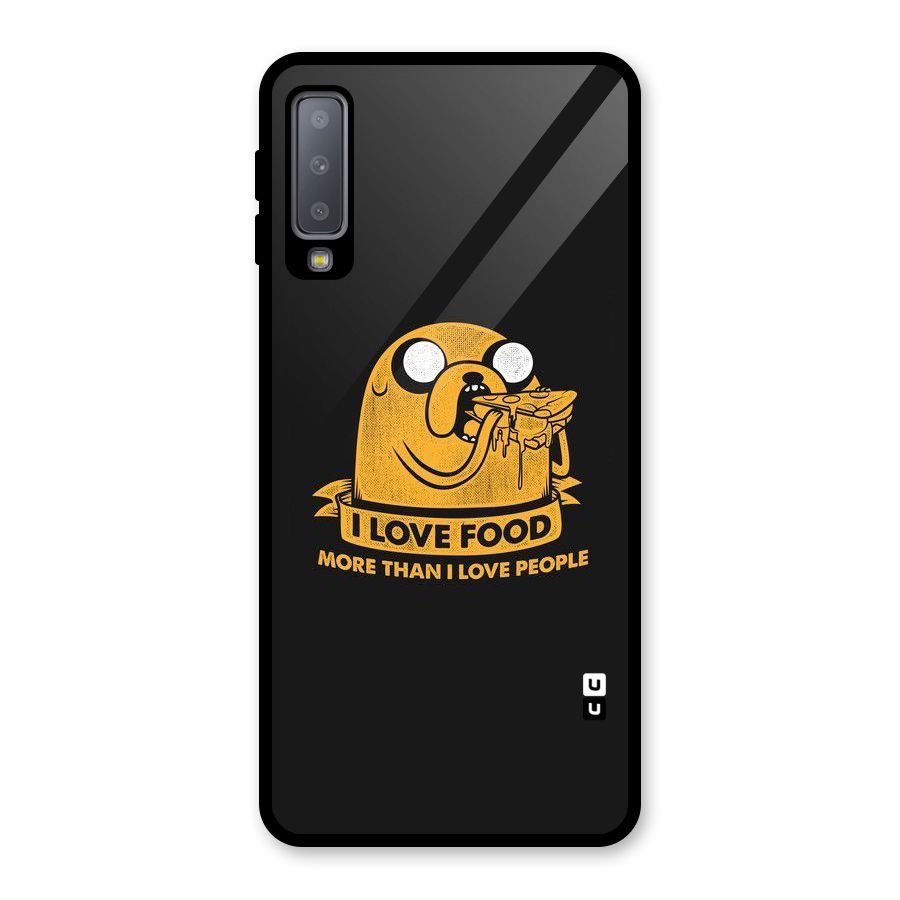 Love Food Glass Back Case for Galaxy A7 (2018)