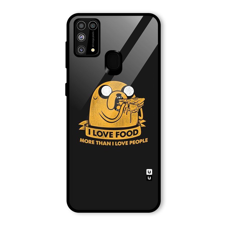 Love Food Glass Back Case for Galaxy F41
