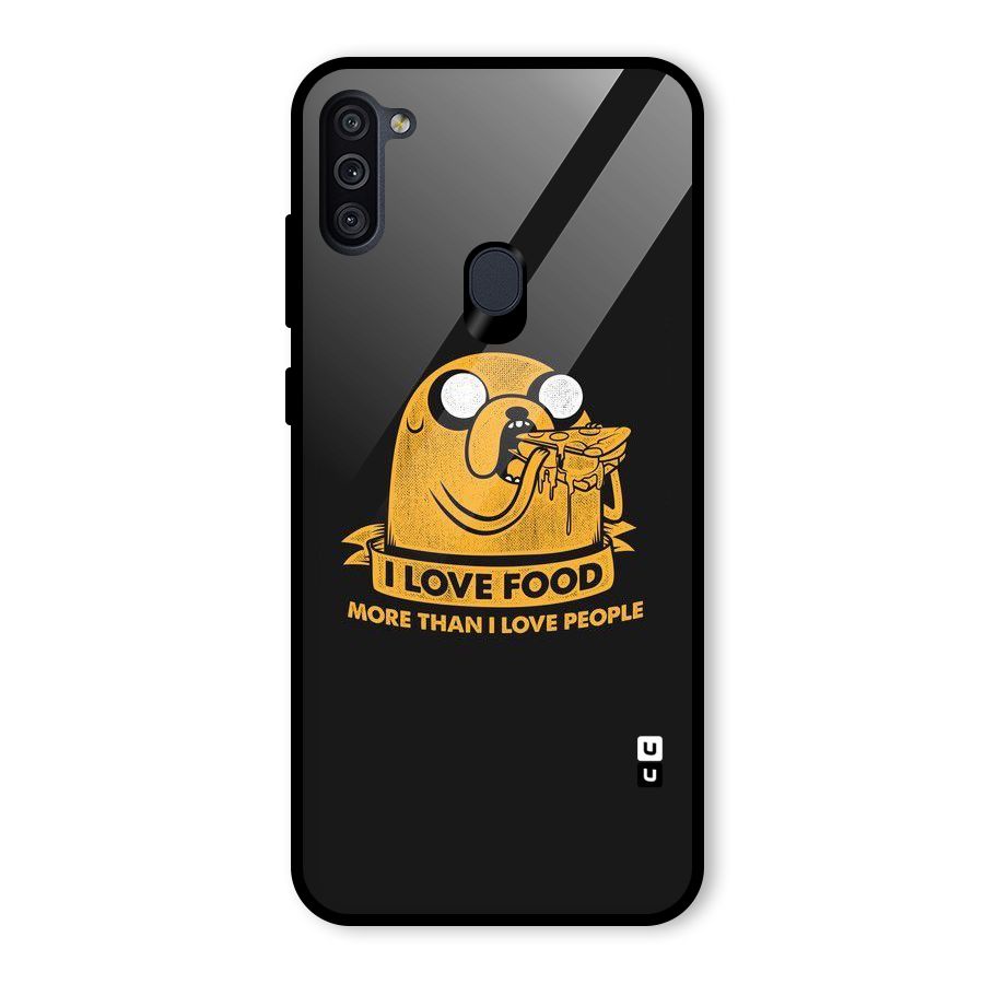 Love Food Glass Back Case for Galaxy M11