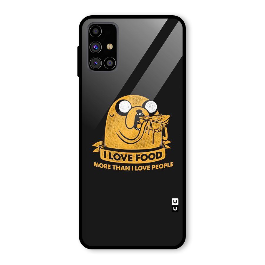 Love Food Glass Back Case for Galaxy M31s