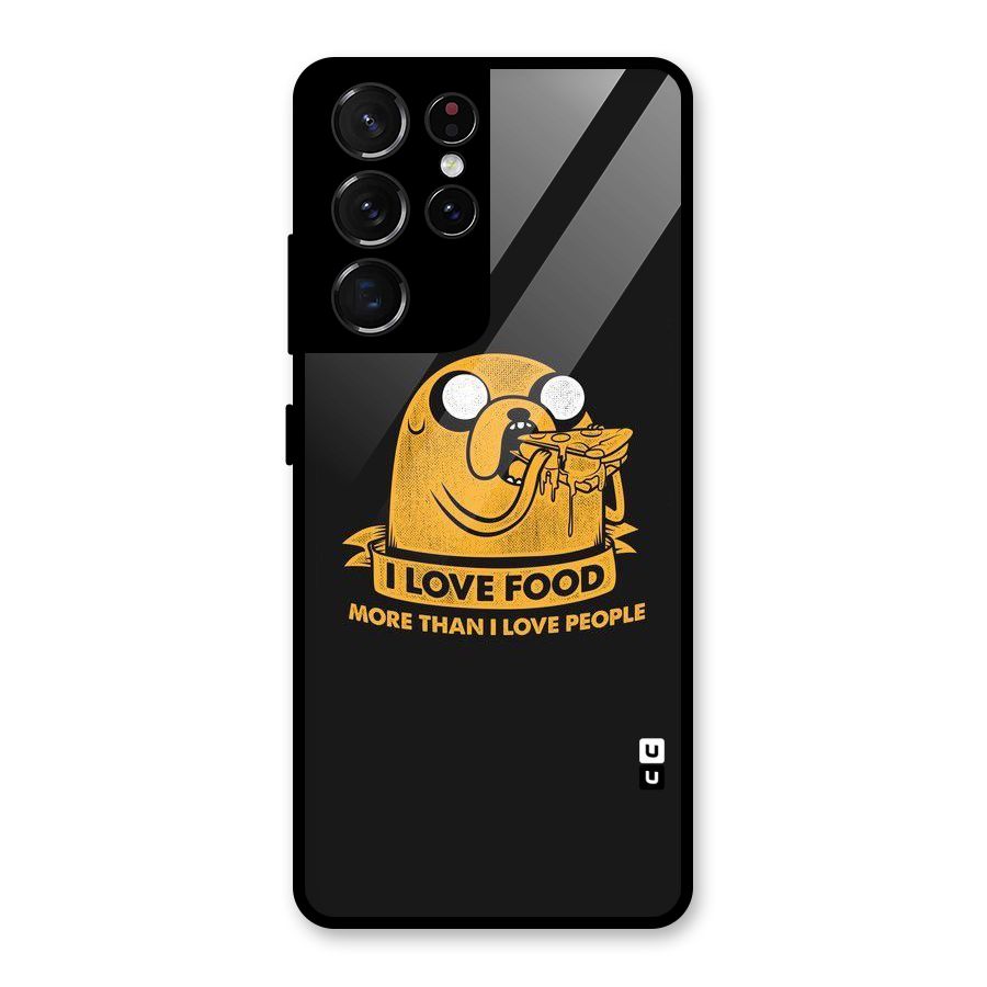 Love Food Glass Back Case for Galaxy S21 Ultra 5G
