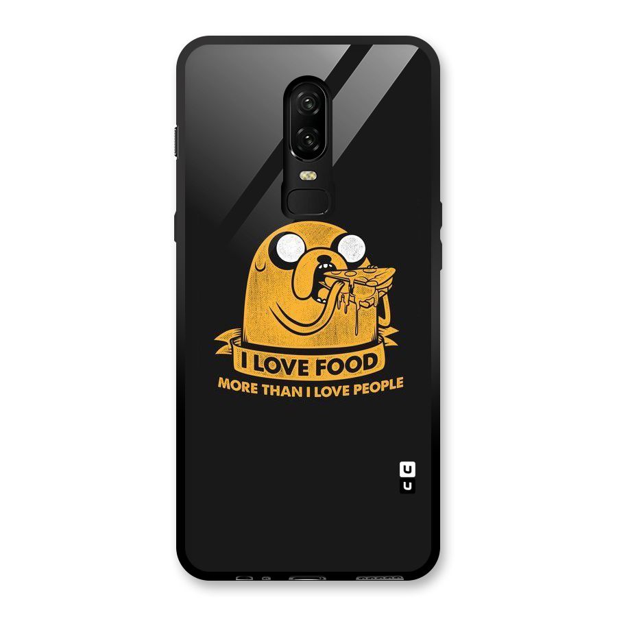 Love Food Glass Back Case for OnePlus 6