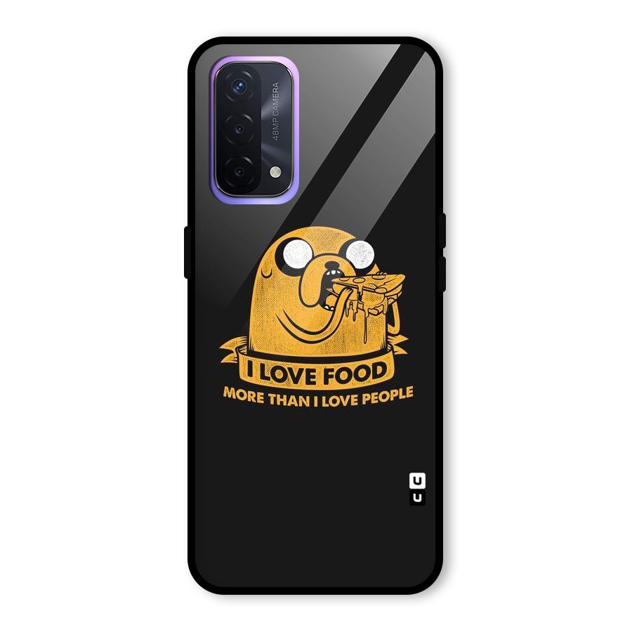 Love Food Glass Back Case for Oppo A74 5G