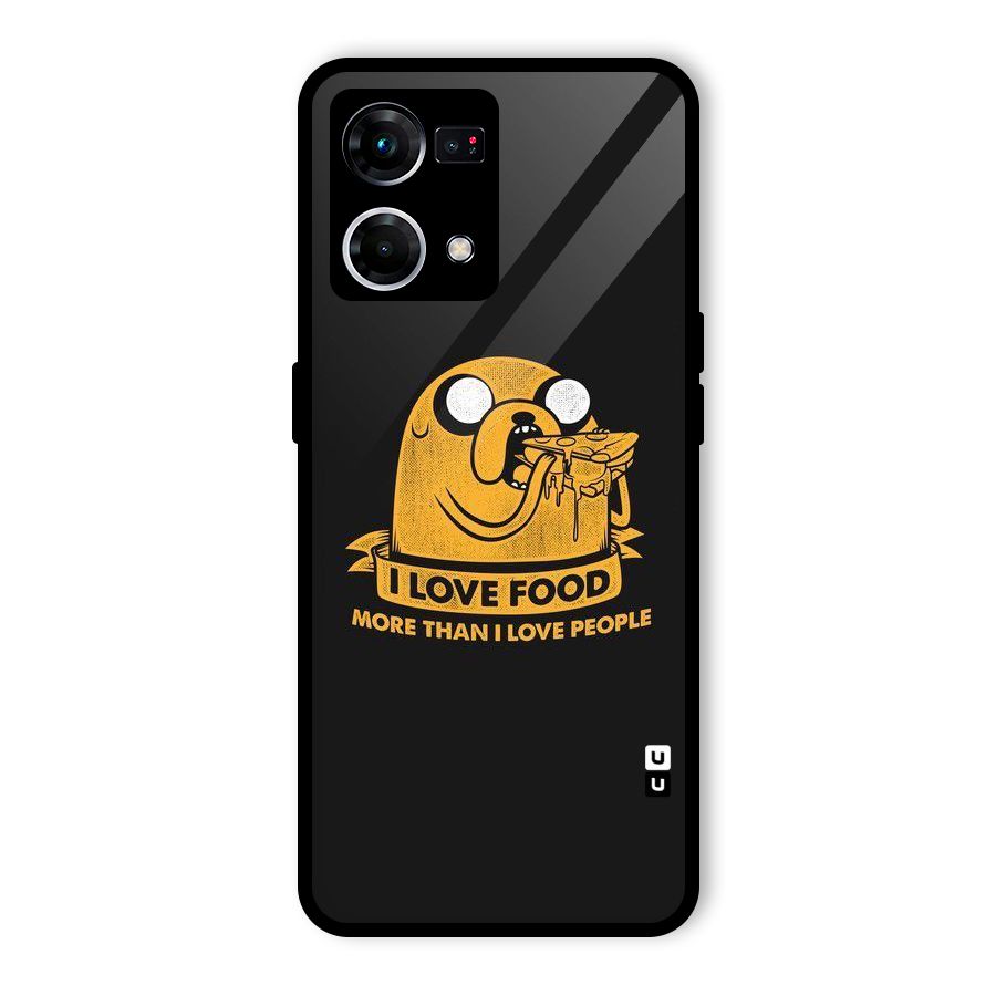 Love Food Glass Back Case for Oppo F21 Pro 4G