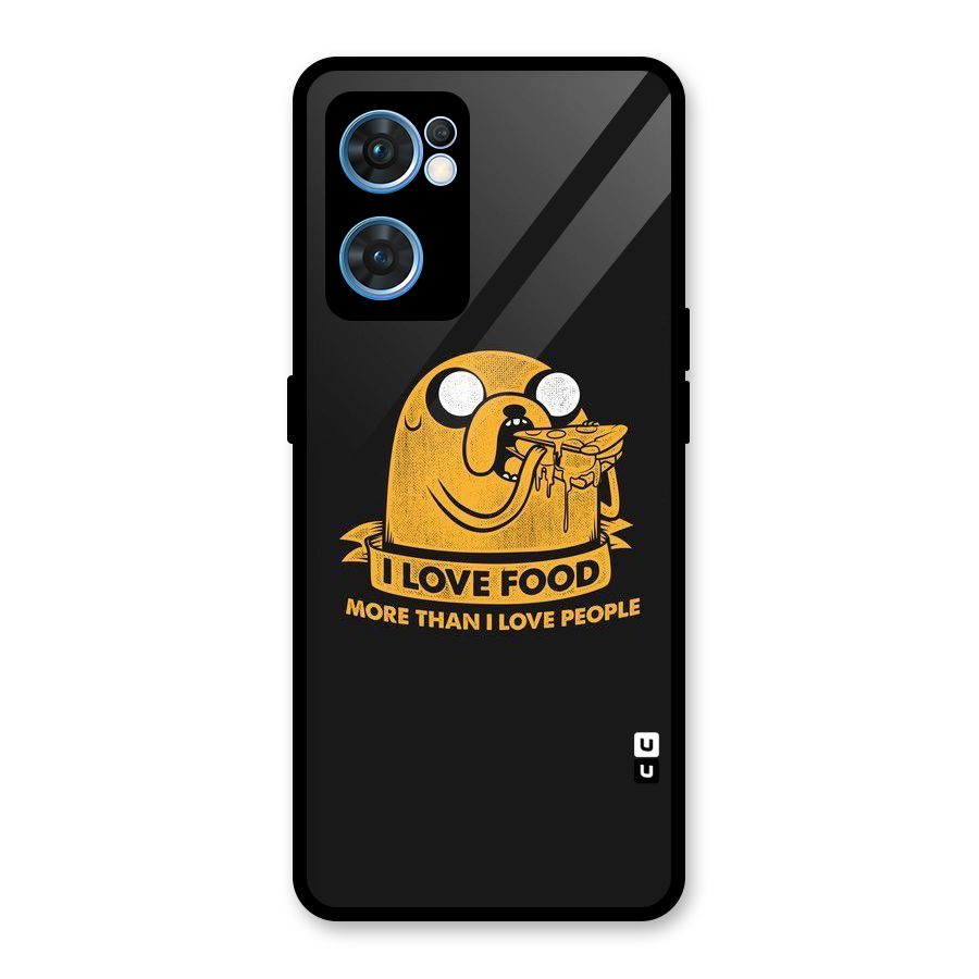 Love Food Glass Back Case for Oppo Reno7 5G