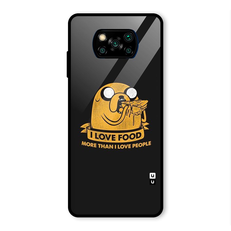 Love Food Glass Back Case for Poco X3 Pro