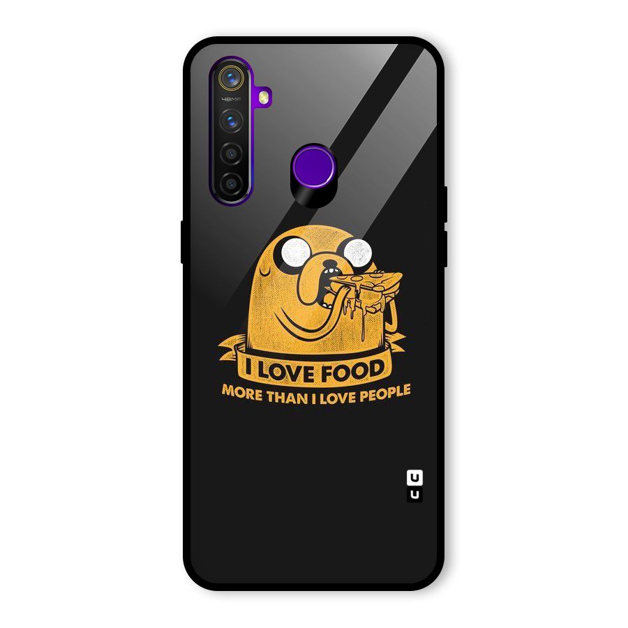 Love Food Glass Back Case for Realme 5 Pro