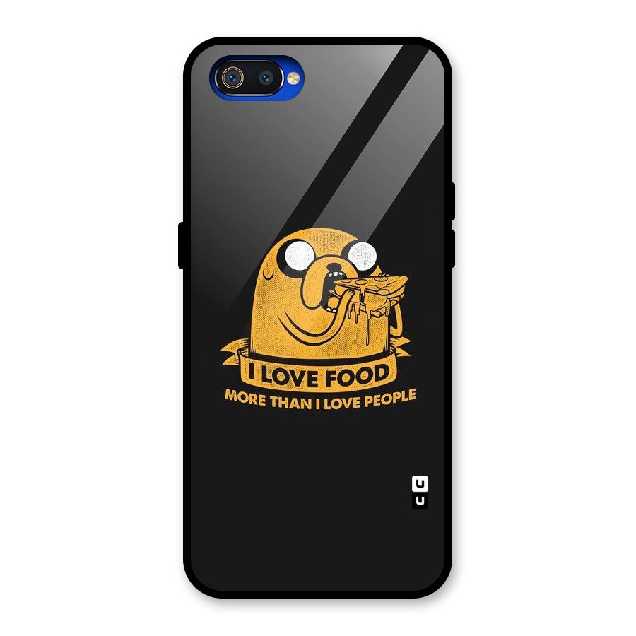 Love Food Glass Back Case for Realme C2