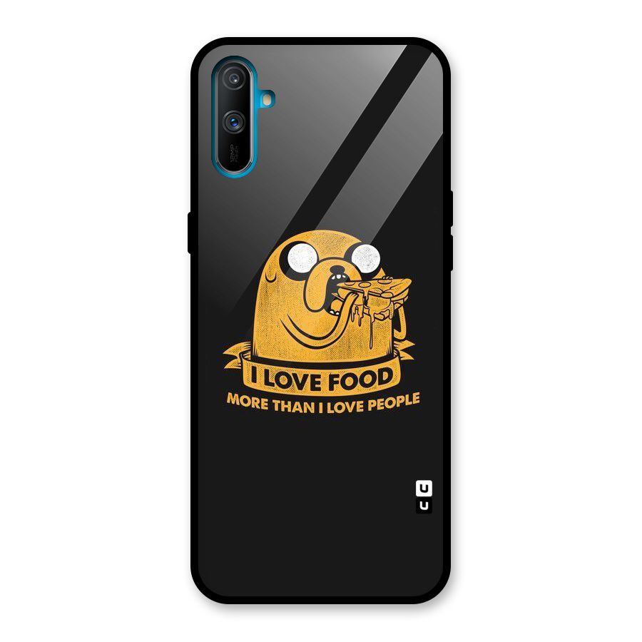 Love Food Glass Back Case for Realme C3