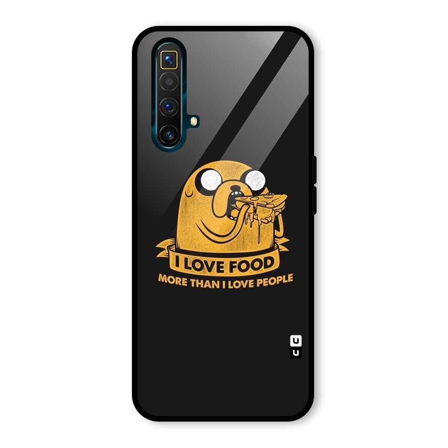 Love Food Glass Back Case for Realme X3