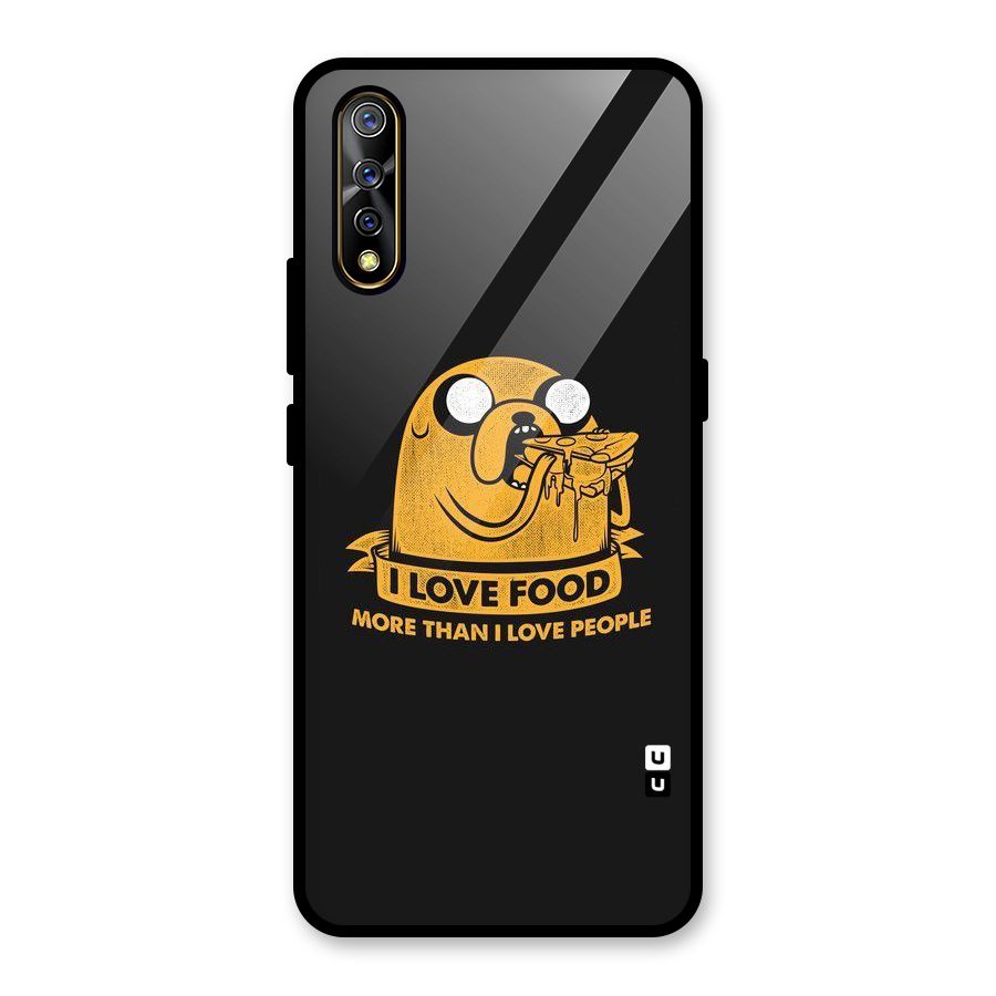 Love Food Glass Back Case for Vivo S1